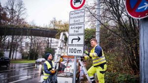 Zweite Stufe des Dieselverbots in Stuttgart: 663 Schilder  für das neue Fahrverbot
