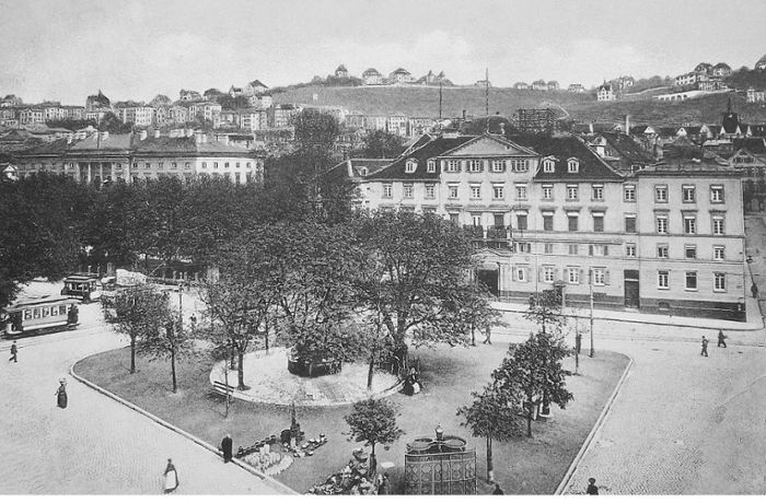 Wie der Charlottenplatz vor über 100 Jahren ausgesehen hat