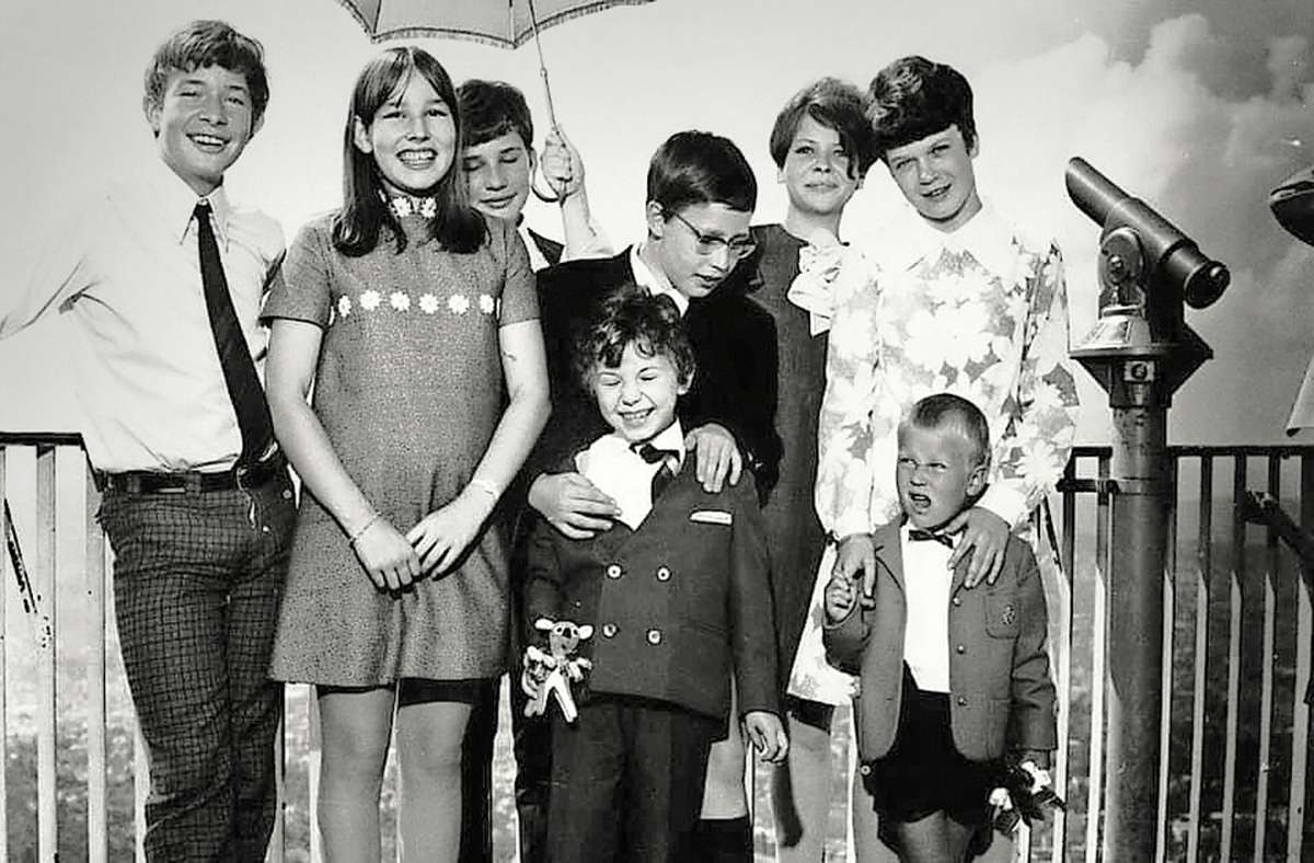 Treffen der Familie Hugendubel 1967 auf dem Turm