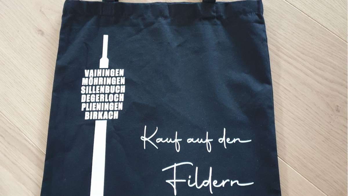 Aktion in Stuttgart: Stofftasche für den Einkauf auf den Fildern