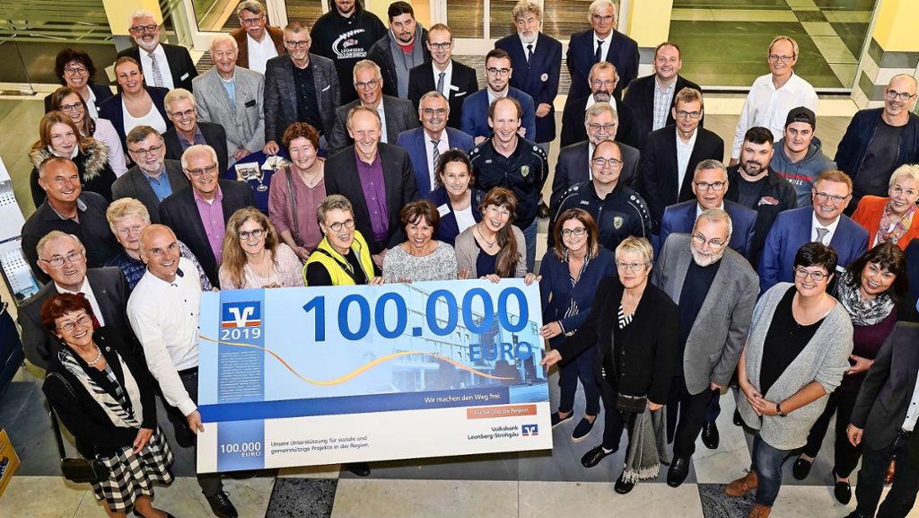Volksbank Leonberg-Strohgäu: Das Ehrenamt wird mit 100 000 Euro gefördert