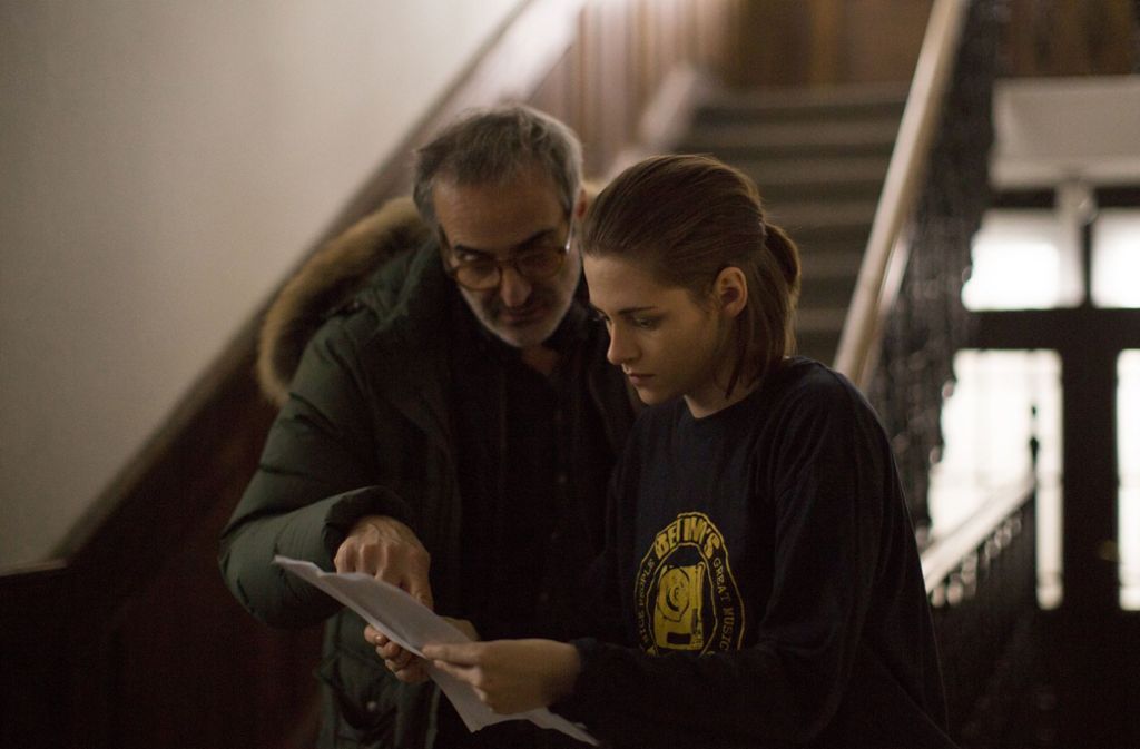 Regisseur Olivier Assayas mit Kristen Stewart