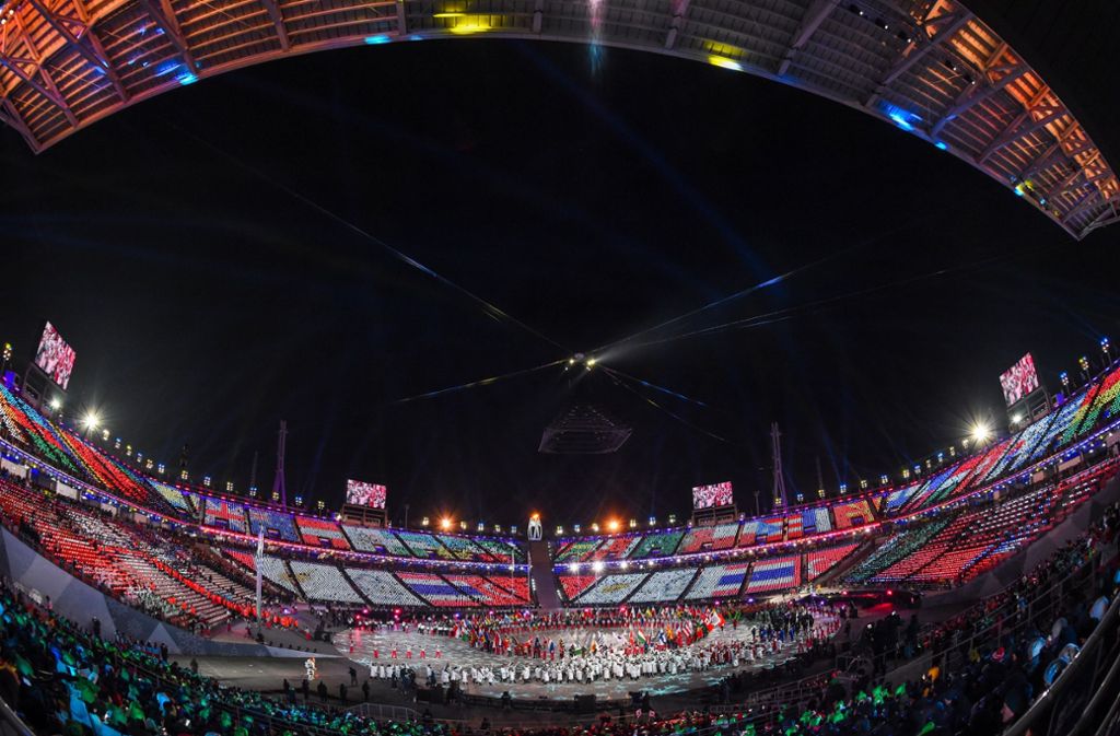 Nach gut zwei Wochen Wintersport pur feierten Zuschauer und Sportler in Südkorea den Abschluss der Spiele.