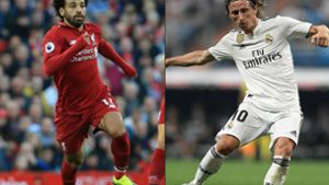 Luka Modric und Mohamed Salah konkurrieren mit Cristiano Ronaldo