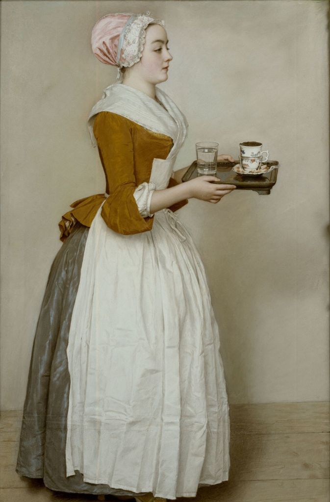 Anmut Jean-Étienne Liotard hat „Das Schokoladenmädchen“ um 1744/45 gemalt.