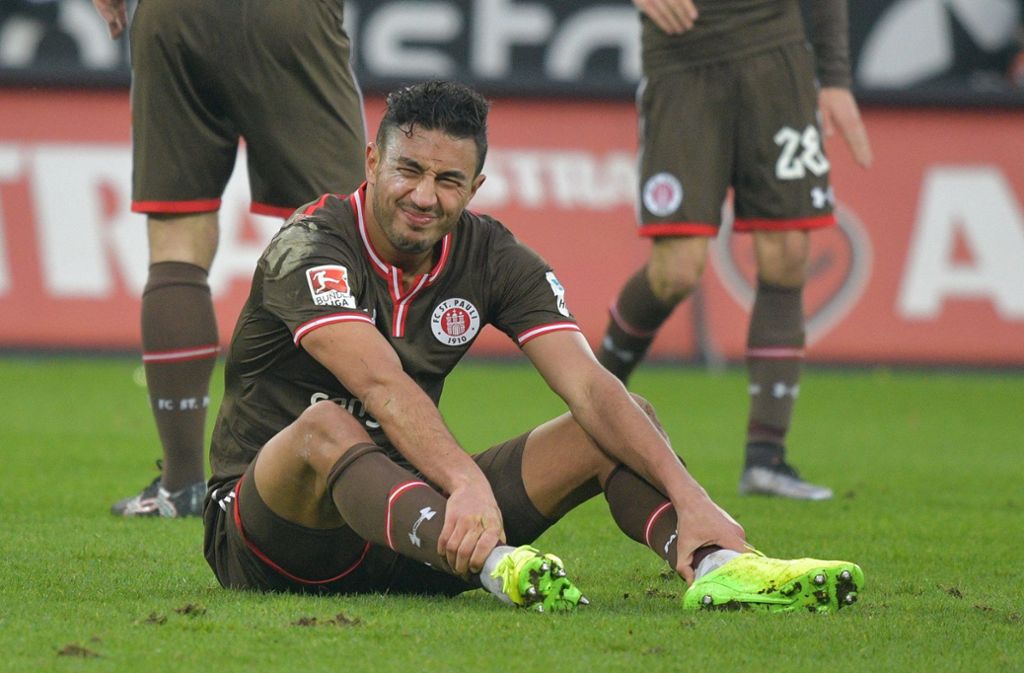 Der Marokkaner Aziz Bouhaddouz steht beim Zweitligisten FC St. Pauli unter Vertrag.