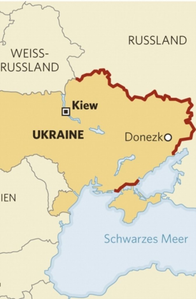 Große Teile der Ostukraine befinden sich in den Händen der Separatisten, so dass es dort unmöglich ist, die Grenze zu sichern. Feindliche Truppen könnten dort unbehelligt auf ukrainisches Gebiet gelangen.
