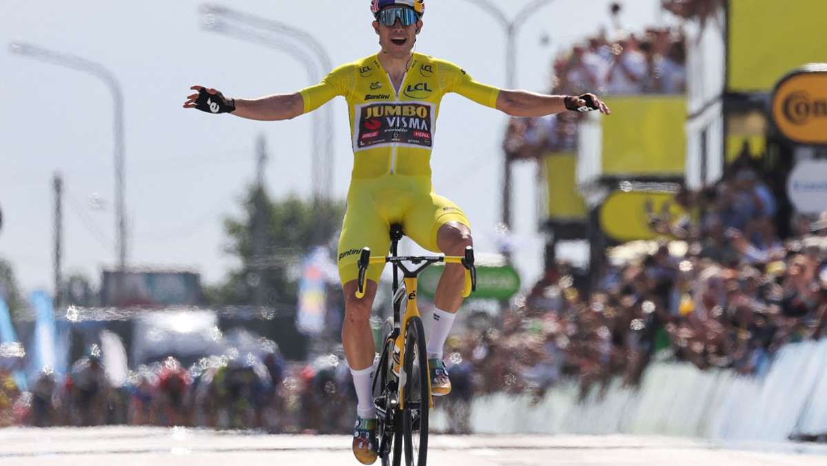109. Tour de France: Wout van Aert gewinnt vierte Tour-Etappe