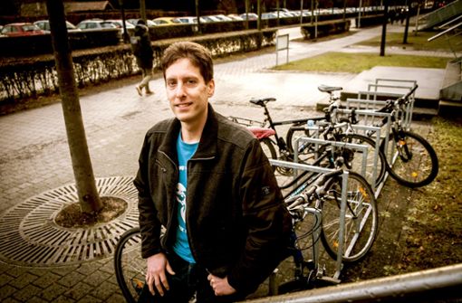 Volker Schmid soll die Radkultur an der Uni Hohenheim voranbringen. Foto: Lichtgut/Achim Zweygarth