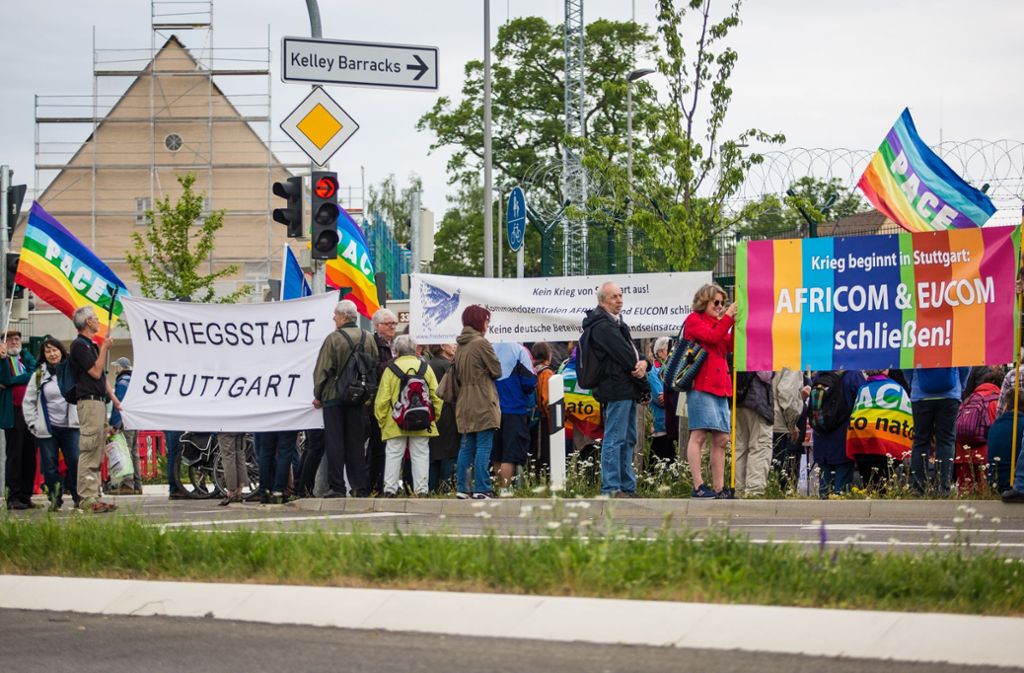 In Stuttgart-Möhringen hat es am Donnerstag eine Demo gegeben. Foto: Lichtgut/Christoph Schmidt