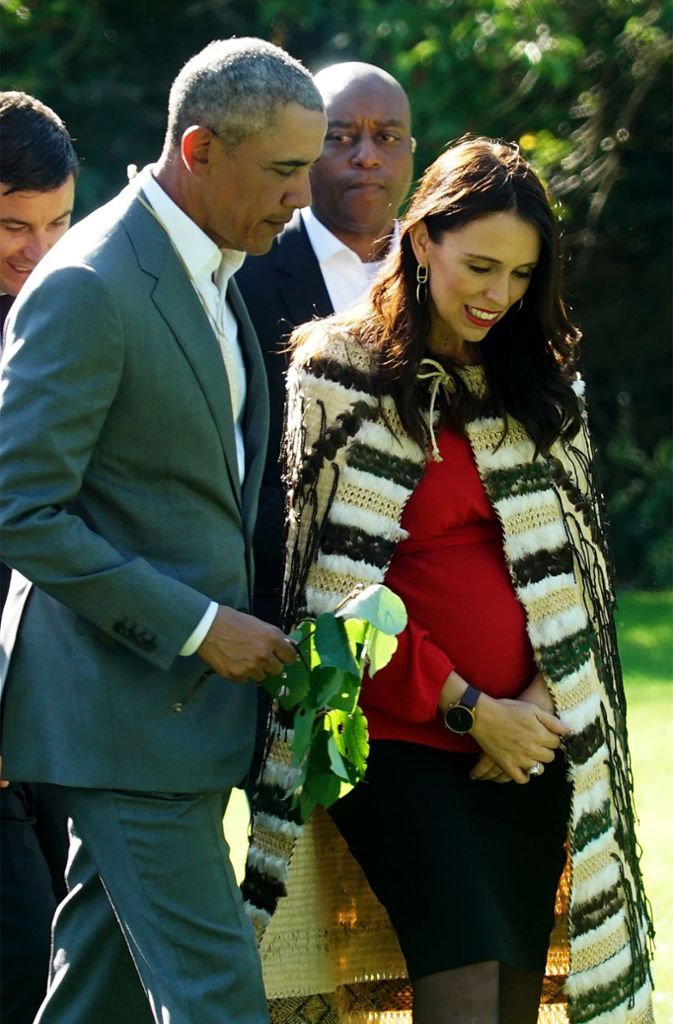 Obama hat der schwangeren neuseeländischen Regierungschefin Jacinda Ardern Tipps zur Kindererziehung gegeben.