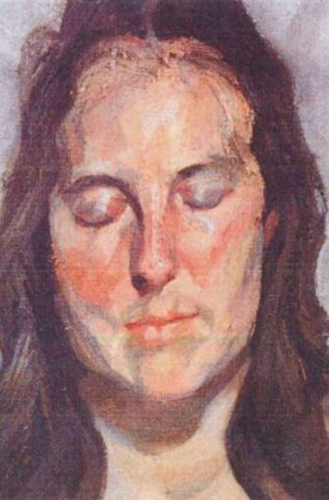 „Woman with Eyes Closed“ (2002) von Lucian Freud