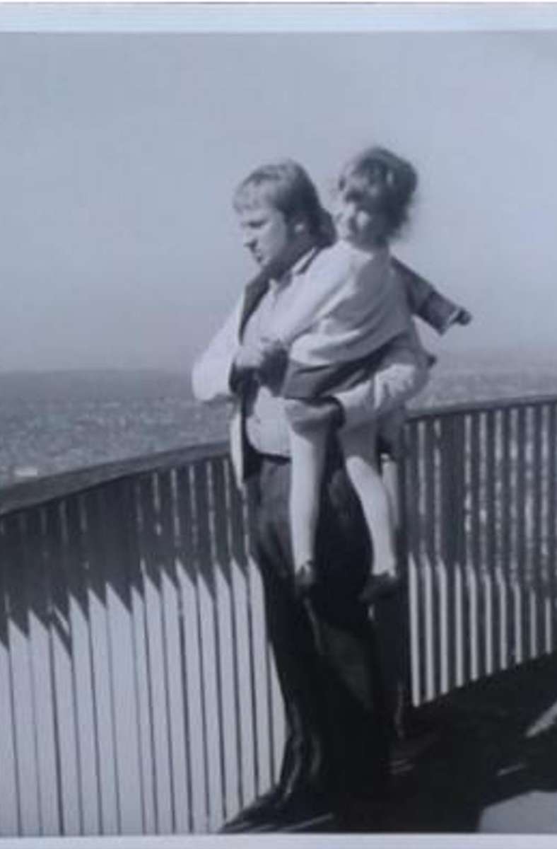 Romana Wahl hat dieses Foto geschickt: Mit ihrem Vater war sie um 1968 oben.
