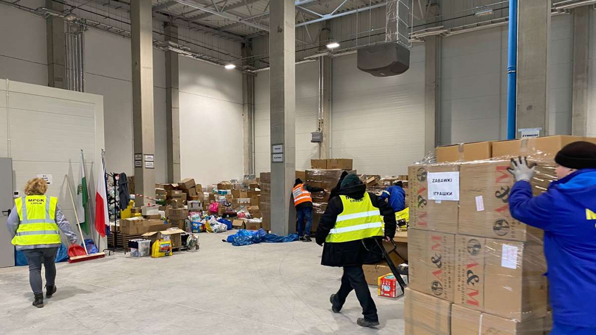 Konvoi aus Kernen: Hilfsgüter sind in Polen angekommen