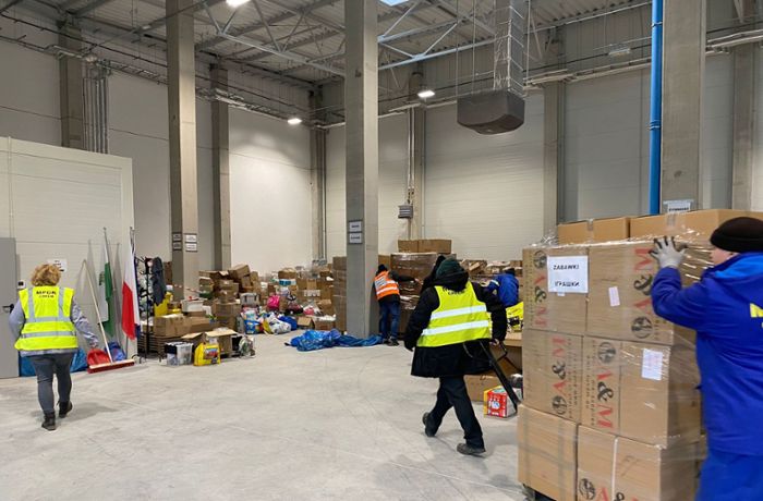 Konvoi aus Kernen: Hilfsgüter sind in Polen angekommen