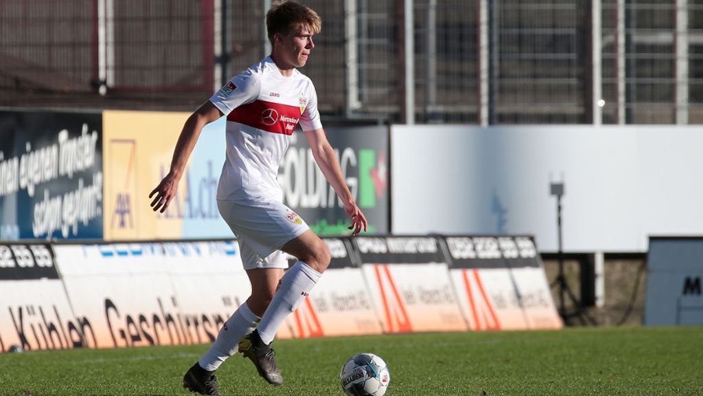 Nachwuchsspieler vom VfB Stuttgart: Luca Mack macht einen großen Schritt nach vorne