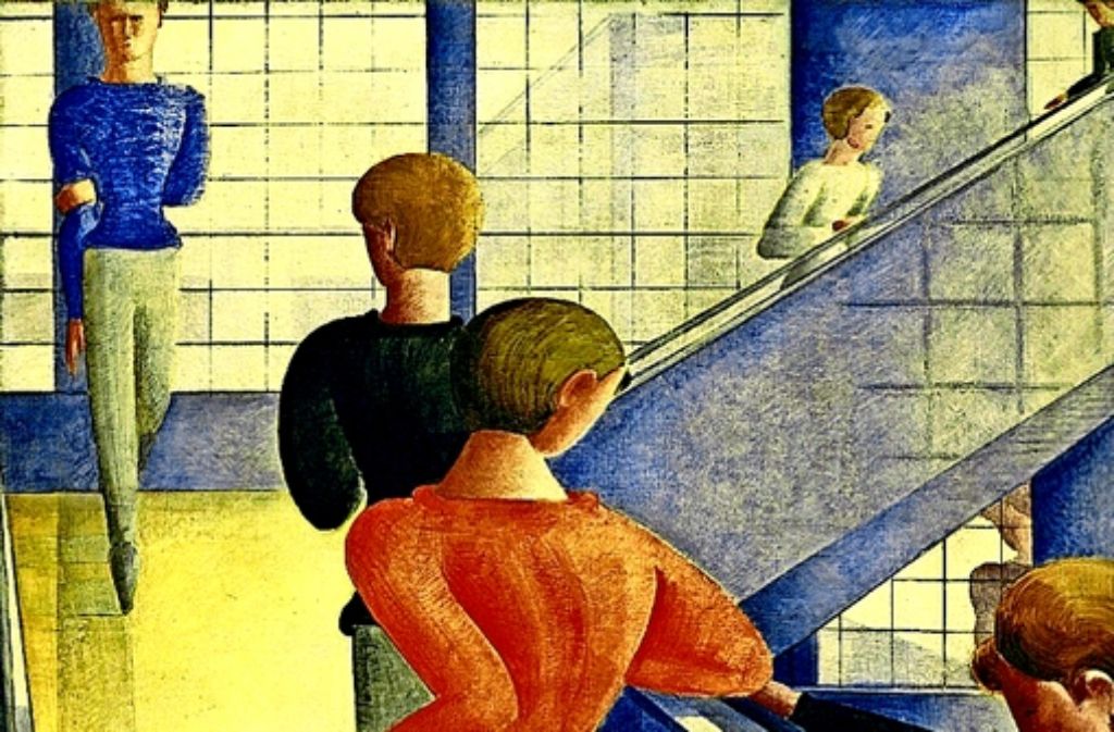 Eines seiner bekanntesten Werke: Oskar Schlemmer, Bauhaustreppe, 1932 Öl auf Leinwand, The Museum of Modern Art, New York, Schenkung Philip Johnson.
