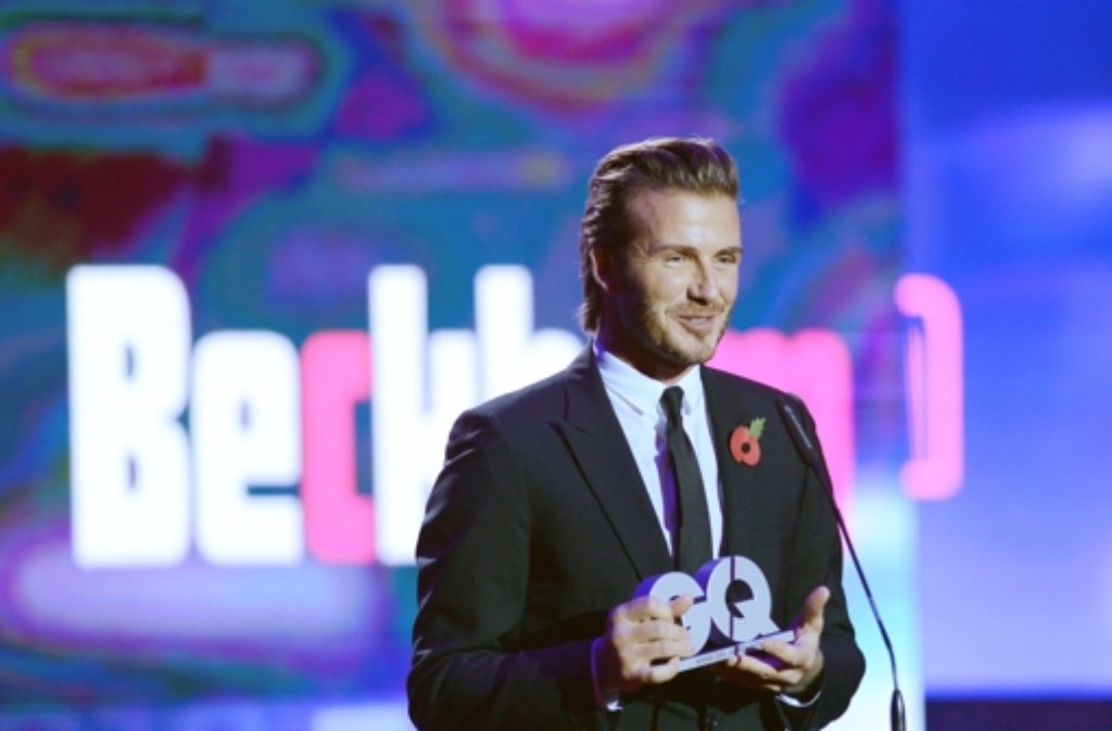 Fußball-Star David Beckham erhielt den Preis "GQ Mann des Jahres 2013".