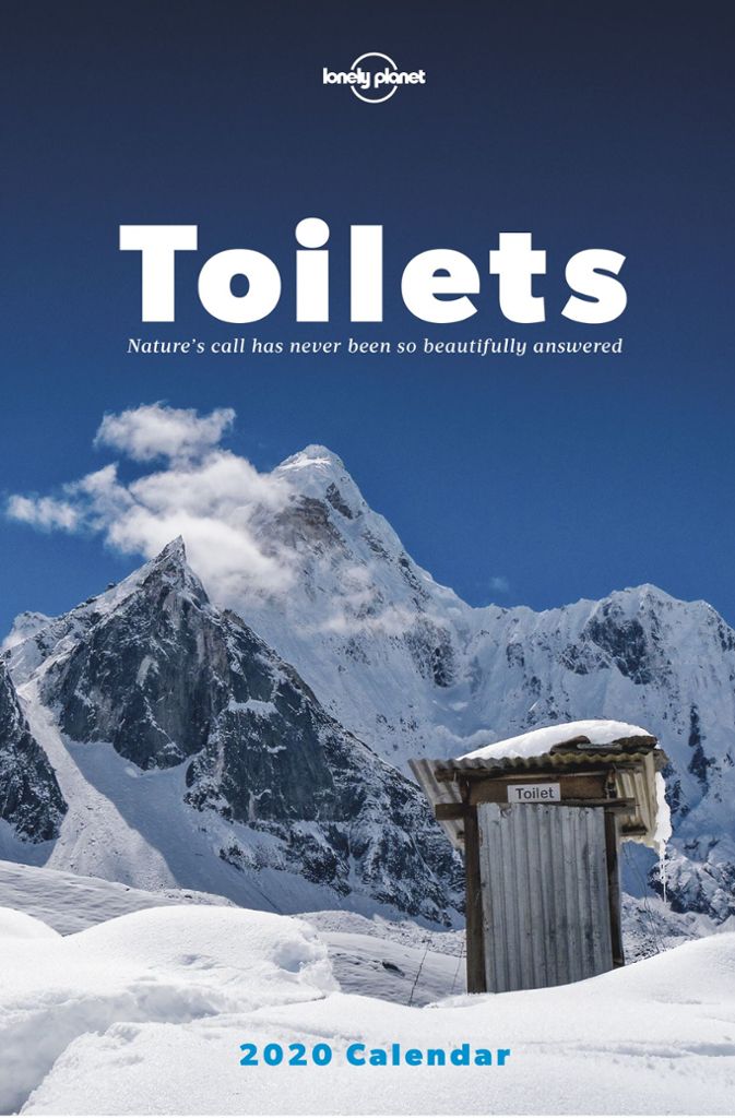 Perfekt für das Gäste-WC: Im „Toilets“ Kalender werden zwölf besonders aufregend gelegene stille Örtchen aus aller Welt gezeigt.