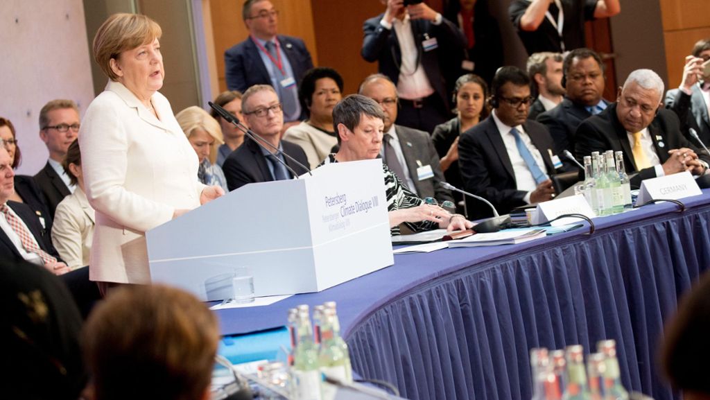  Im eigenen Land kann „Klimakanzlerin“ Merkel die selbst gesteckten Ziele bis 2020 nicht erfüllen - beim Hamburger G20-Gipfel Anfang Juli will sie aber etwas für das Weltklima erreichen. Dafür braucht sie den Mann im Weißen Haus. 