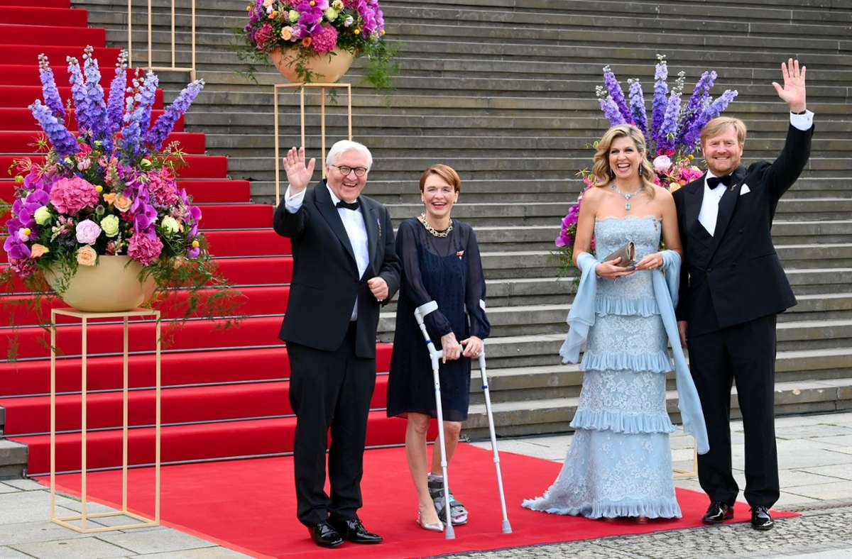 Gemeinsam mit Bundespräsident Steinmeier und dessen Frau Elke Büdenbinder besuchten die Niederländer ein Konzert des Amsterdamer Concertgebouw-Orchesters.