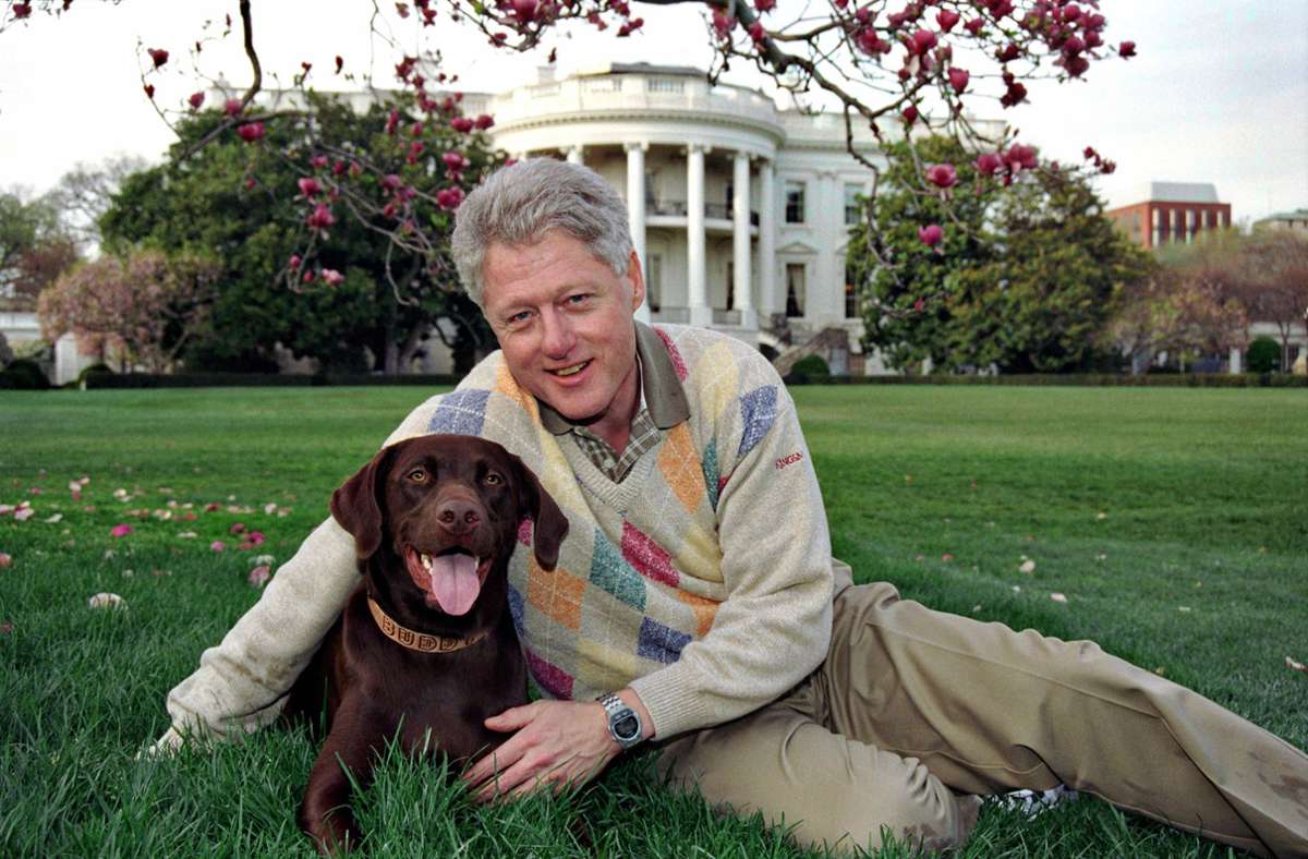 Clinton gab dem schokobraunen Labrador den Namen seines verstorbenen Großonkels.