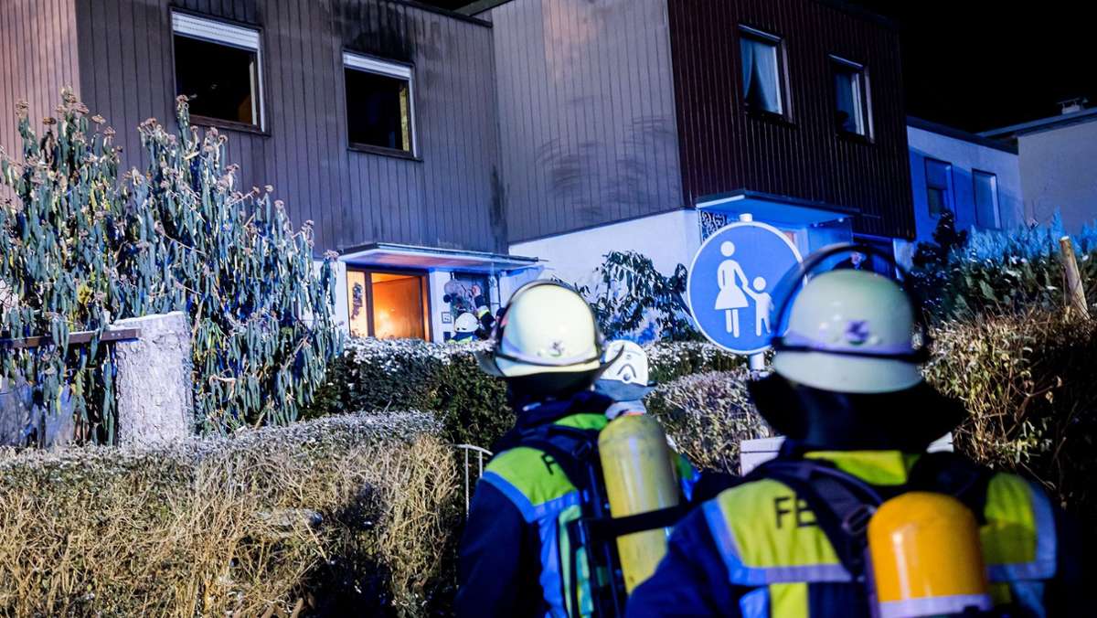 Feuerwehreinsatz in Oberstenfeld: Niemand da – Wohnhaus gerät in Brand