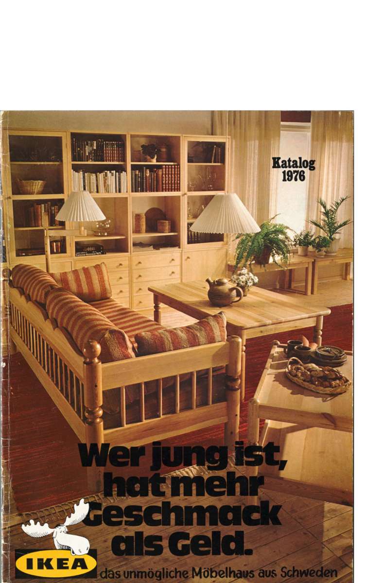 Ikea-Katalog von 1976 – man wirbt hier mit Jugendlichkeit und Coolness.