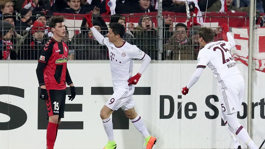 Sieg gegen SC Freiburg: Lewandowski verhindert Bayern-Fehlstart