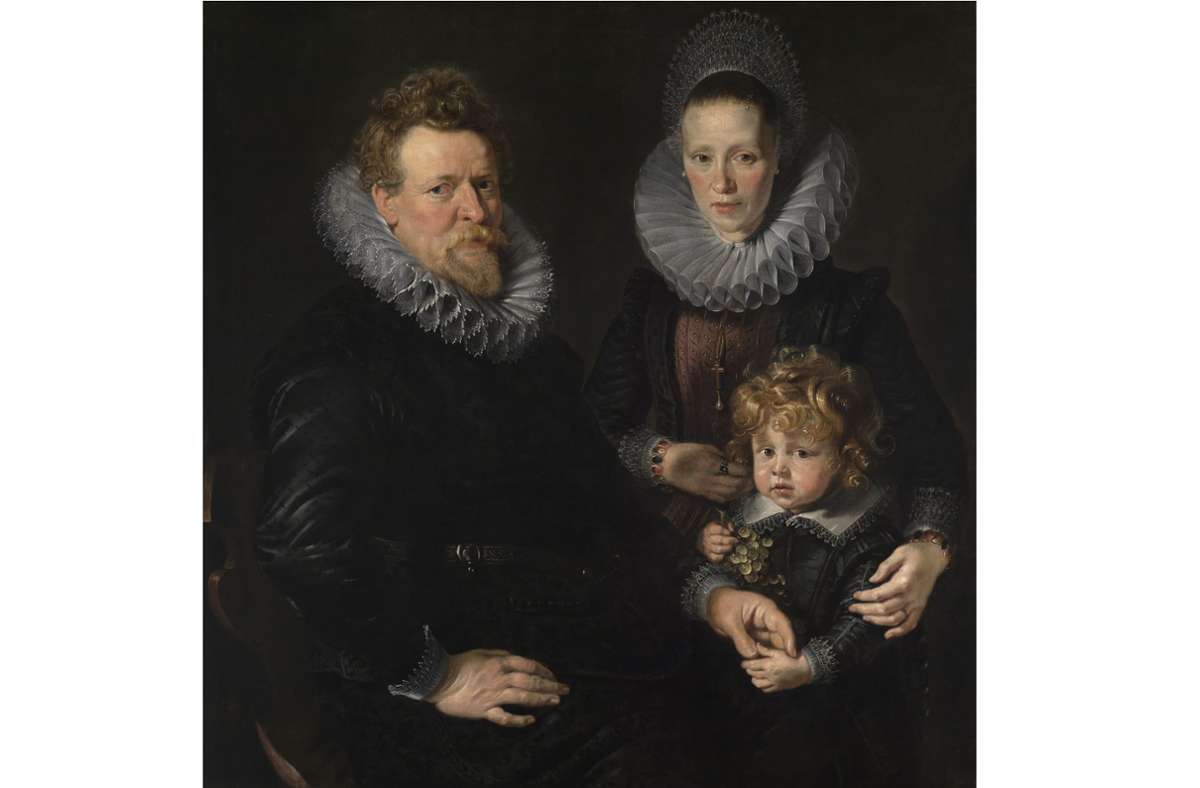 Wer etwas auf sich hielt und es sich leisten konnte, ließ sich porträtieren – wie der Brüsseler Goldschmied Robert Staes, der sich mit seiner Frau Anna und dem Sohnes Albert um 1610/11 von Rubens malen ließ.