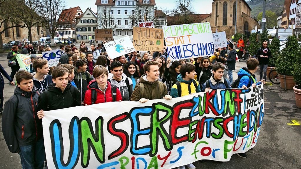 „Fridays for Future“ in Esslingen: Lautes Zeichen für den Klimaschutz