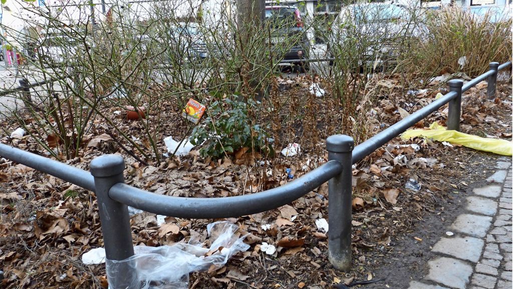 Dauerärgerniss in Bad Cannstatt: Wilde Müllhalde an der Stadtkirche