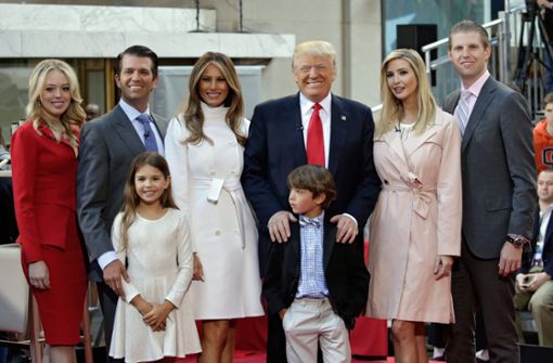 Die Familie Trump (ein Bild aus dem Jahr 2017): Sie wollen vier weitere Jahre im Weißen Haus bleiben. Foto: dpa/Peter Foley
