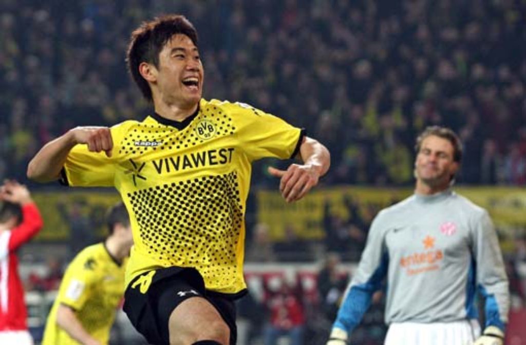 Shinji Kagawa hat für Borussia Dortmund den Siegtreffer gegen Mainz erzielt.