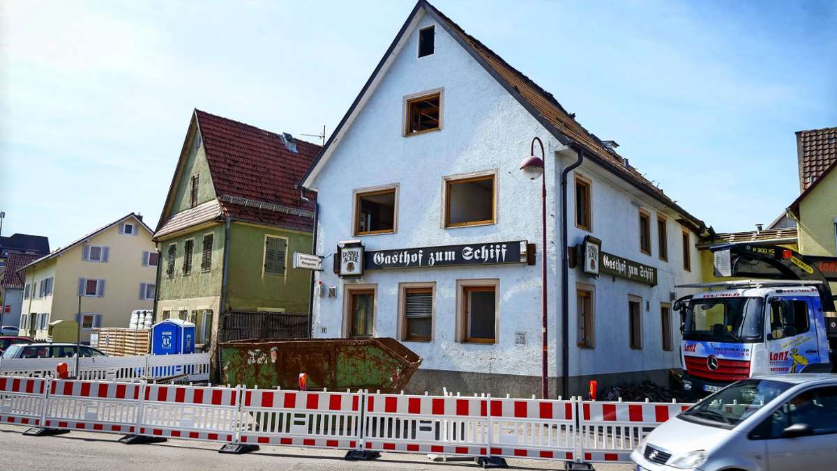 Flüchtlingsunterkunft in Hemmingen: Gasthof zum Schiff wird abgerissen