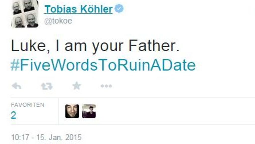 Kolumne Angeklickt: Fünf Wörter, mit denen du dein Date ruinierst - laut Twitter