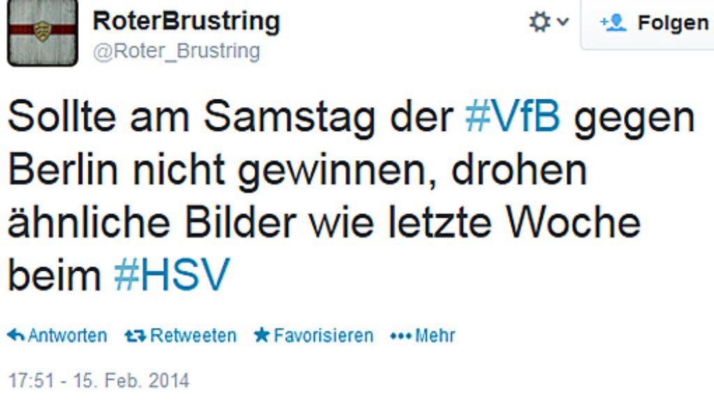 Twitter-Reaktionen nach 1:4 des VfB: Der Frust der Stuttgarter Fans wächst und wächst