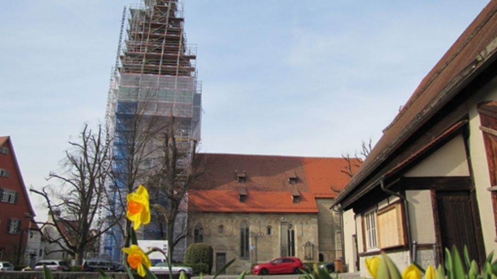 Martinskirche in Plieningen: Renovierung des Turms hat begonnen