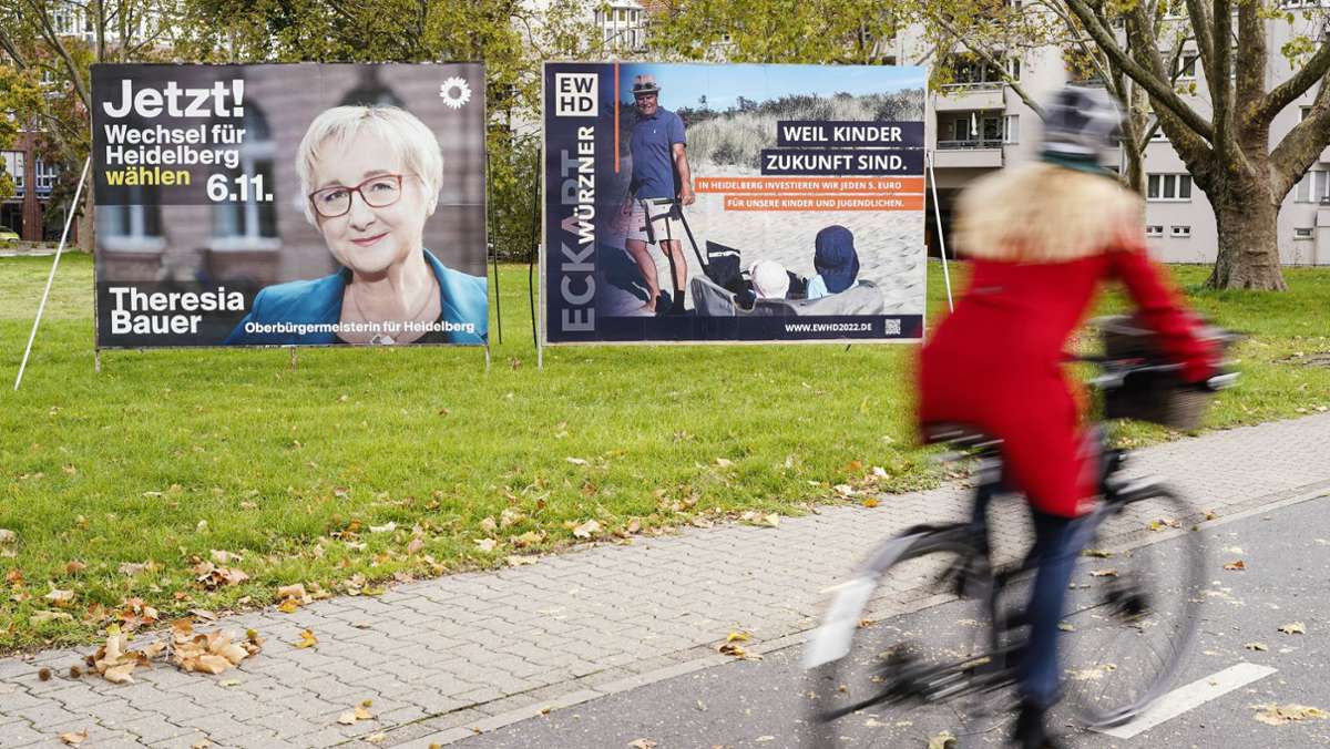 OB-Wahl in Heidelberg: Eckart Würzner liegt klar vorne