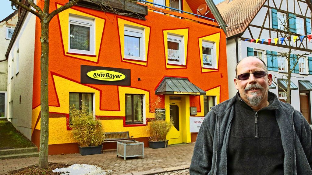 Rechtsstreit um Fassadenfarbe in Hayingen: Darf man sein Haus knallorange streichen?