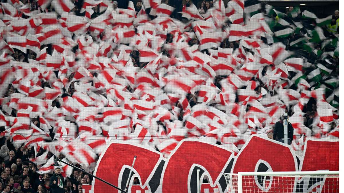 Die VfB-Fans feierten den Sieg gegen Union.