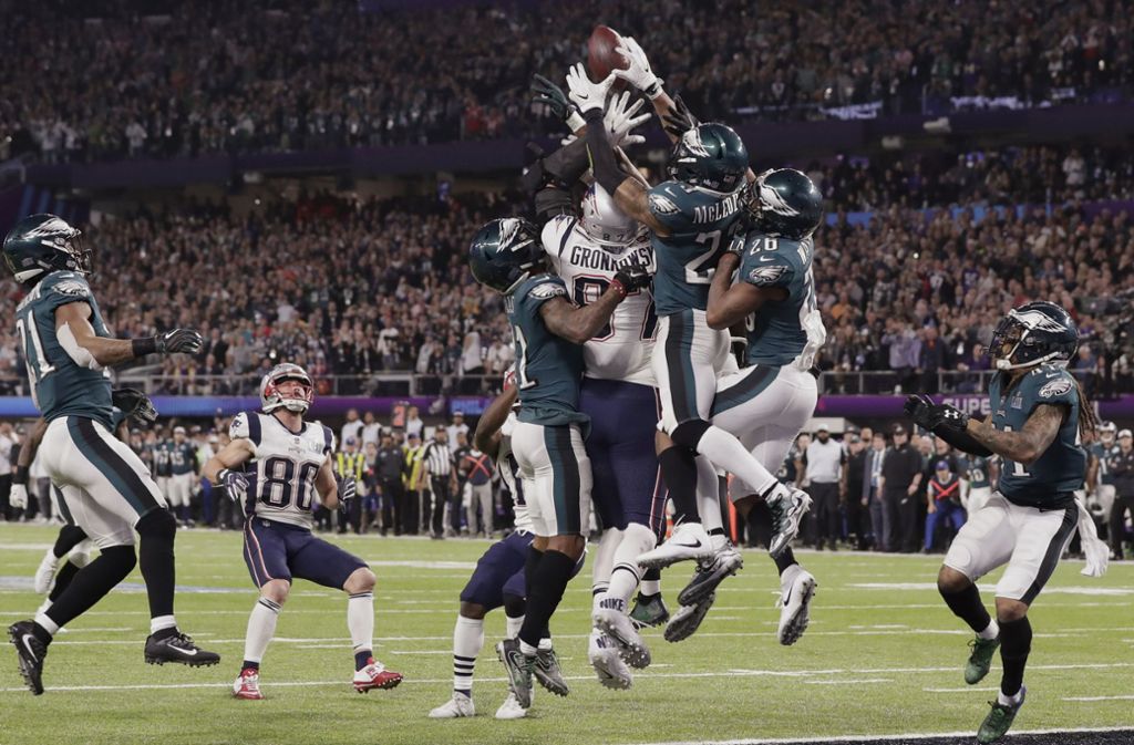 Der Außenseiter Philadelphia Eagles gewinnt den Super Bowl gegen den Favoriten New England Patriots. Foto: AP