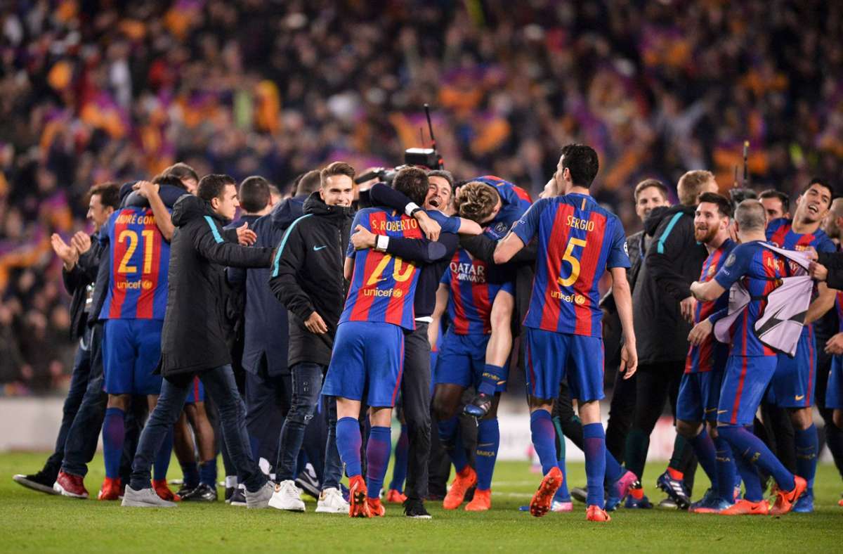 Angetrieben von 96.920 Zuschauern im Camp Nou triumphiert der FC Barcelona mit 6:1 über Paris Saint-Germain – nach einer 0:4-Niederlage im Hinspiel.