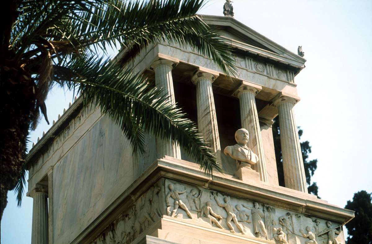 Das Mausoleum Schliemanns in Athen