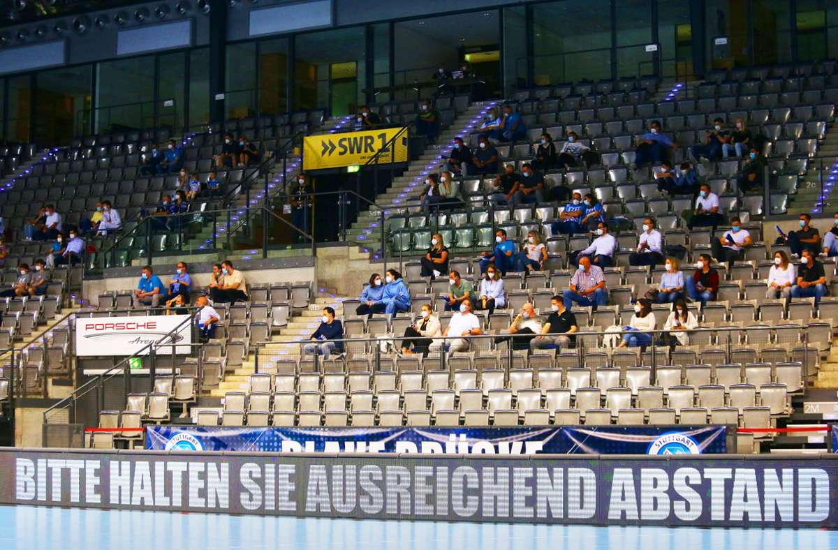 In der Porsche-Arena sind im Dezember nur maximal 750 Zuschauer zugelassen. Foto: Baumann/Hansjürgen Britsch