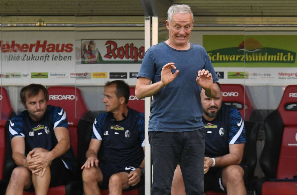 Trainer II: Christian Streich coacht den SC Freiburg bereits seit dem 29. Dezember 2011 – seine Bilanz gegen den VfB ist negativ: Vier Siege, drei Remis und neun Niederlagen.