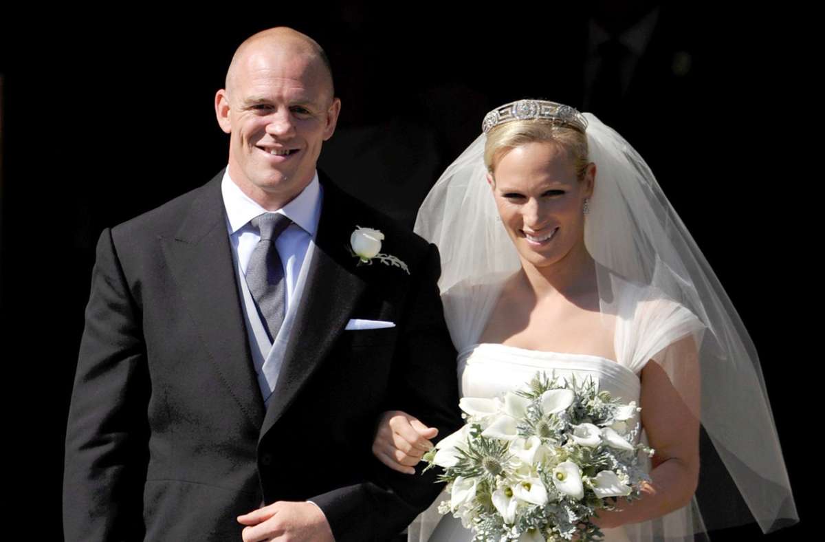 Annes Tochter Zara Phillips, die als die Lieblingsenkel der Queen gilt, im Juli 2011 bei ihrer Hochzeit mit dem ehemaligen Rugby-Spieler Mike Tindall.