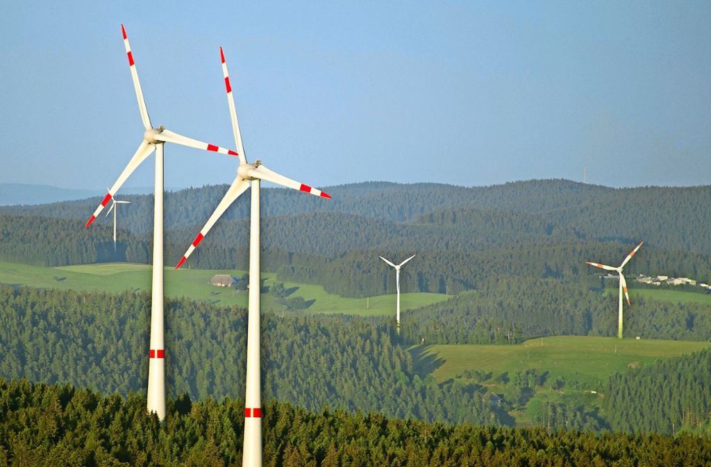 Windräder (hier im Schwarzwald) sind auch in der Region umstritten. Foto: dpa