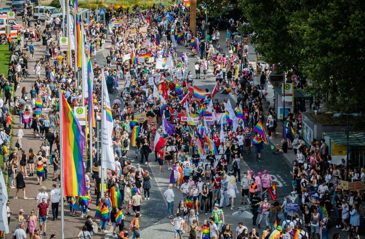 Für Vielfalt zogen Tausende auf der Politparade durch die Stadt.