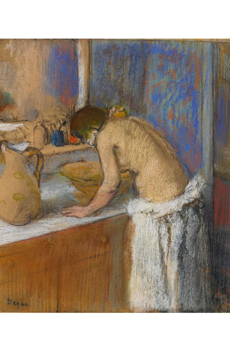 Momentaufnahme Edgar Degas sah sich nicht als Impressionist, aber auch er wollte den Moment einfangen wie bei „Frau bei der Toilette“ aus dem Jahr 1895.